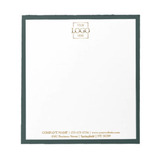 Bloco De Notas Custom Corporate Business Logo Modern Professional