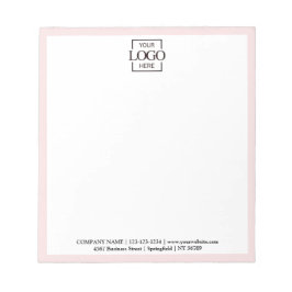 Bloco De Notas Custom Corporate Business Logo Modern Professional