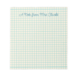 Bloco De Notas Custom Grid Teacher