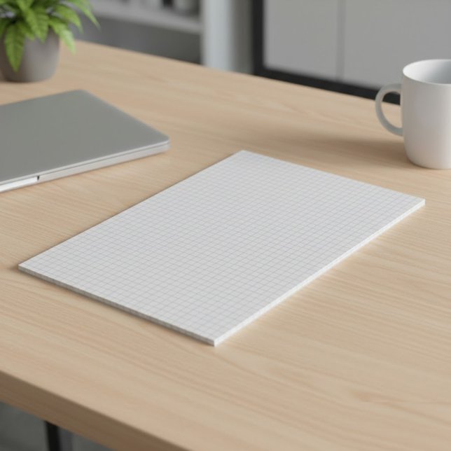 Bloco De Notas Custom Large Graph Paper Note Pad (Grids, Squares) (Personalised Graph Grid Paper Pads)