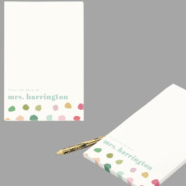 Bloco De Notas Custom Name Fun Gift for Teachers Stationery