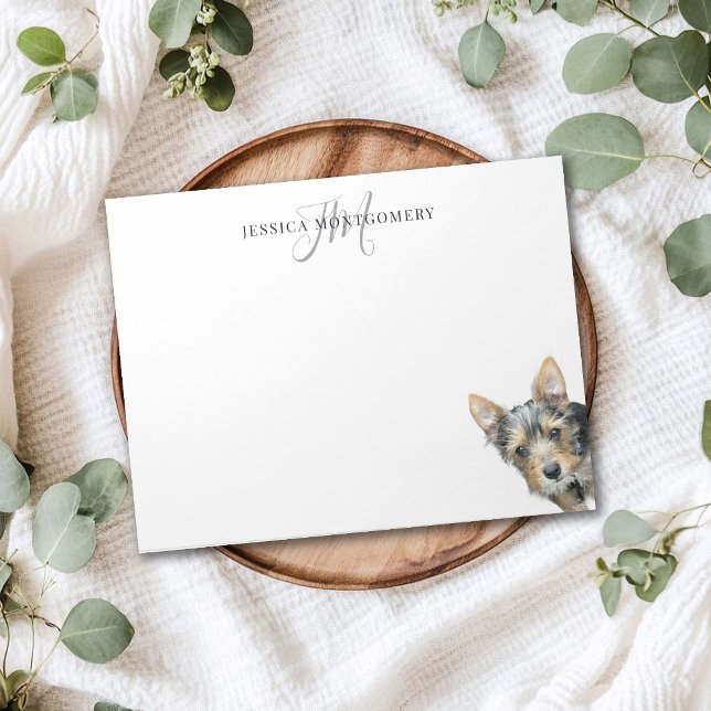 Bloco De Notas Custom Pet Personalized Monogram Large (Criador carregado)