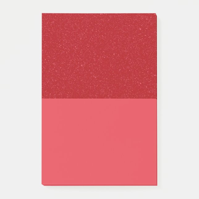 Bloco De Notas Custom Tomato Red Glitter Block Notes (Frente)
