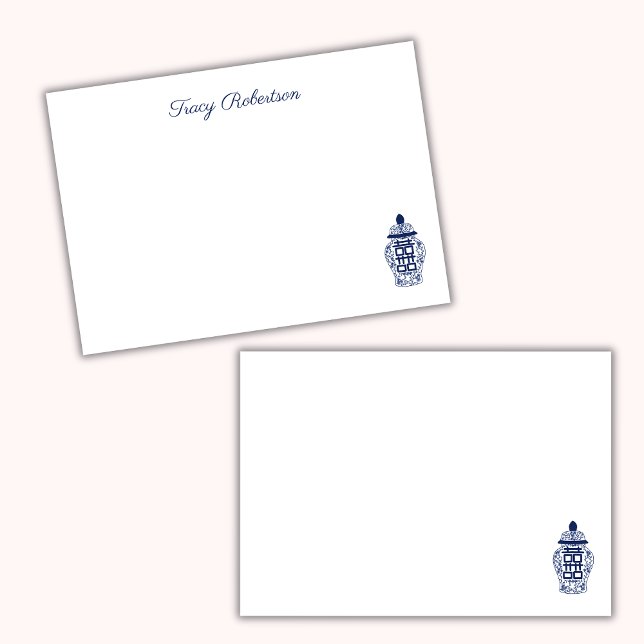 Bloco De Notas Customizable Chinoiserie Ginger Jar Post-it Notes (Criador carregado)