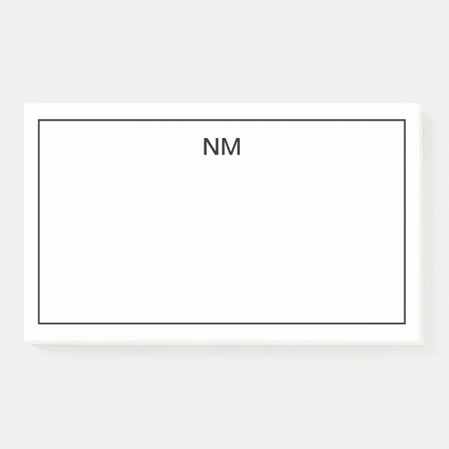 Bloco De Notas Customizable Monogrammed Stationary Notes  (Frente)
