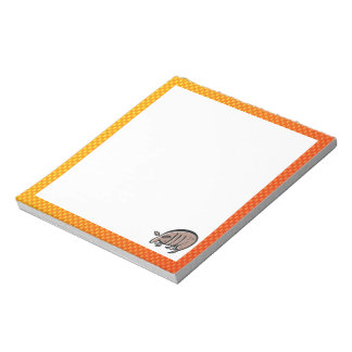 Bloco De Notas Cute Armadillo; Amarelo