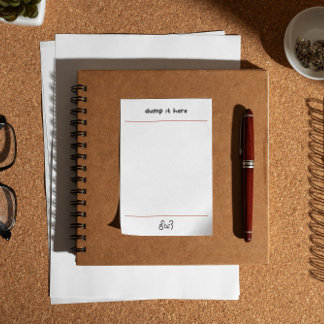 Bloco De Notas Cute bear dump it here