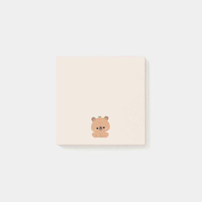 Bloco De Notas Cute Capybara (Frente)