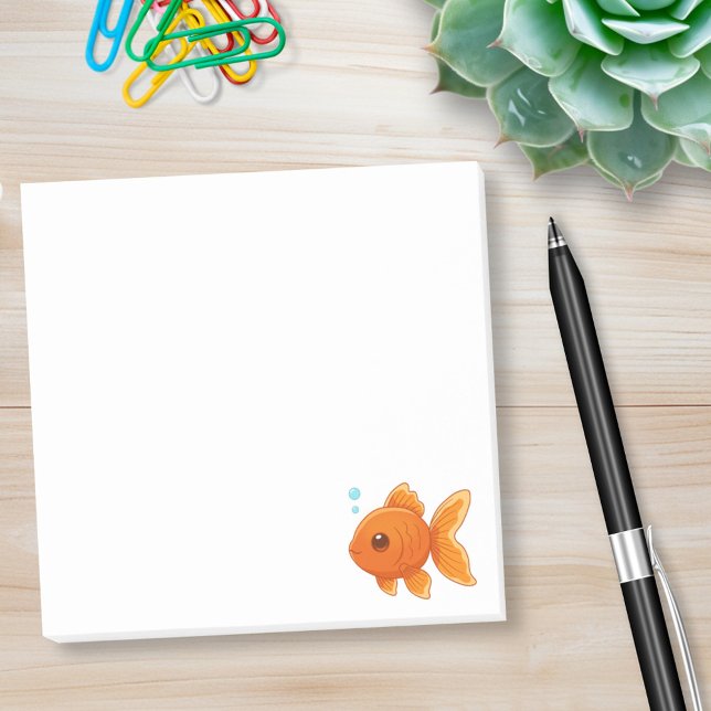 Bloco De Notas Cute Cartoon Goldfish (Criador carregado)