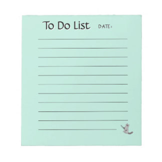 Bloco De Notas Cute Cat To-Do List Notepad
