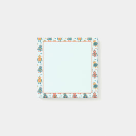 Bloco De Notas Cute Customizable Robot Print