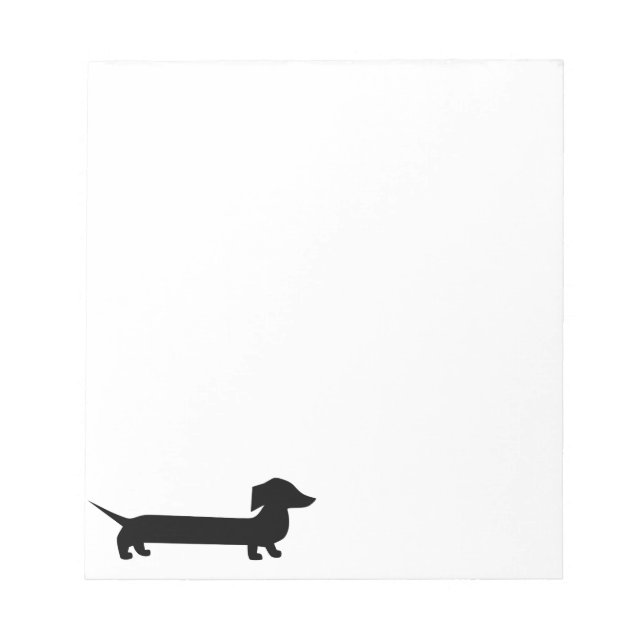 Bloco De Notas Cute Dachshund (Frente)