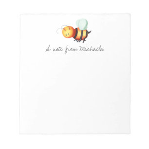 Bloco De Notas Cute Honey ilustrado personalizado