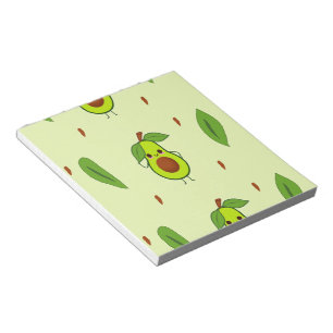 Bloco De Notas Cute kawaii avocado