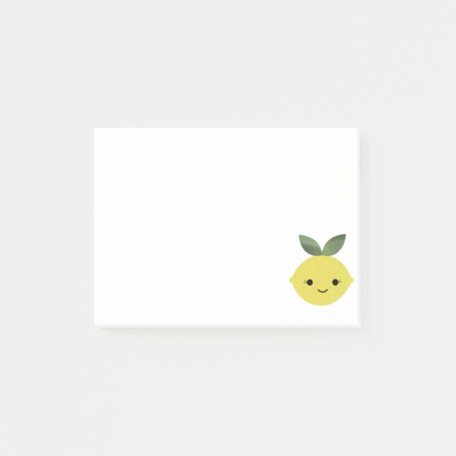 Bloco De Notas Cute Kawaii Lemon (Frente)