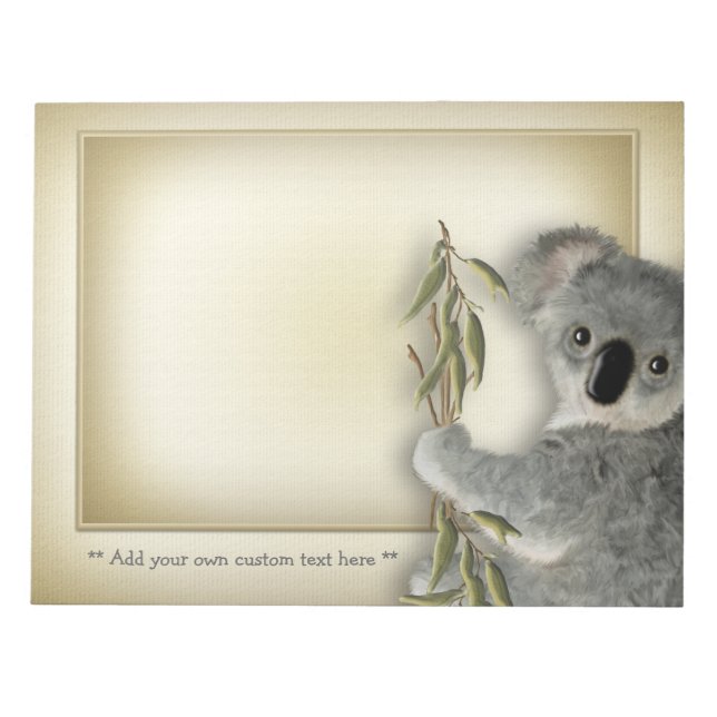 Bloco De Notas Cute Koala (Frente)