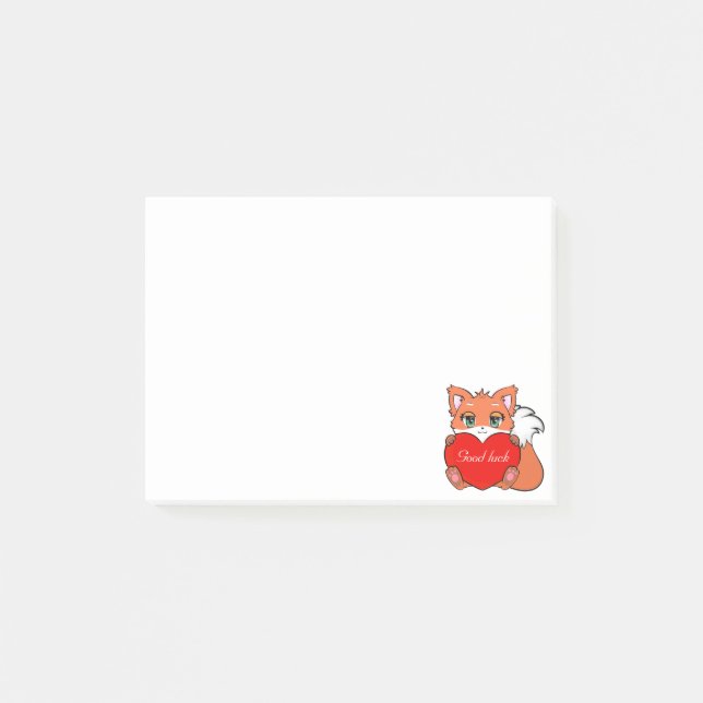 Bloco De Notas Cute Little Fox Notas (Frente)