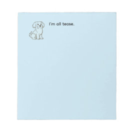 Bloco De Notas Cute Maltese Dog