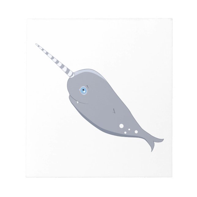Bloco De Notas Cute Narwhal (Frente)