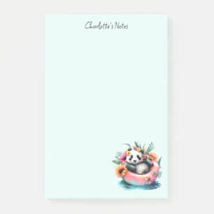 Bloco De Notas Cute Panda Chilta em um tubo interno