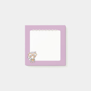 Bloco De Notas Cute Raccoon assustador