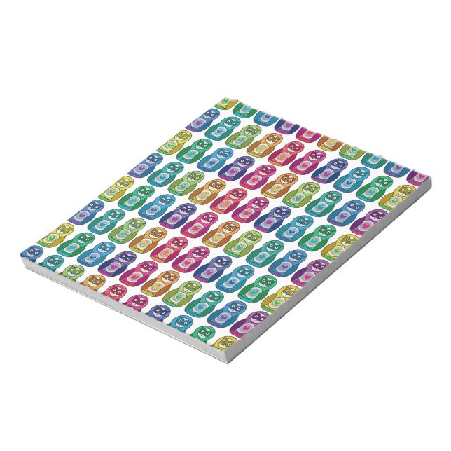 Bloco De Notas Cute Rainbow Matryoshka Ows (Invertido)