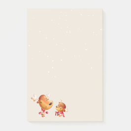 Bloco De Notas Cute Reindeer Christmas