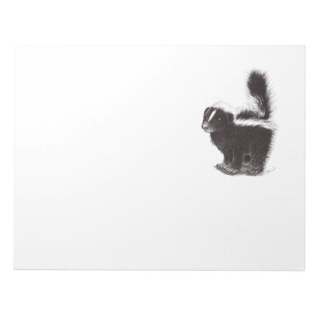 Bloco De Notas Cute Skunk (Frente)