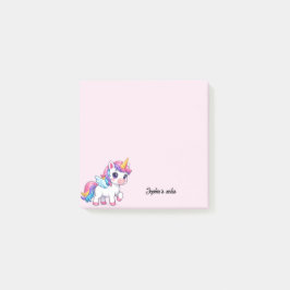 Bloco De Notas Cute Unicorn Girly Trendy Custom