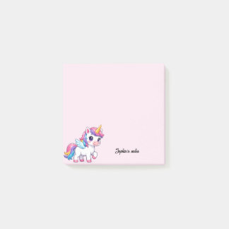Bloco De Notas Cute Unicorn Girly Trendy Custom