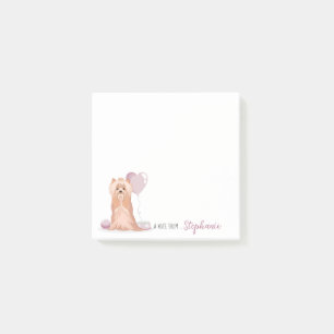 Bloco De Notas Cute Yorkshire Terrier Birthday