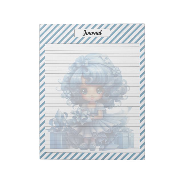 Bloco De Notas Cutie Blue Christmas (Invertido)