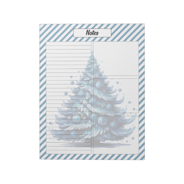 Bloco De Notas Cutie Blue Christmas (Invertido)