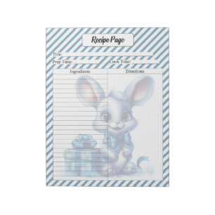 Bloco De Notas Cutie Blue Christmas