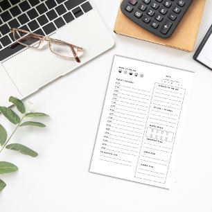 Bloco de Notas da Agenda Diária