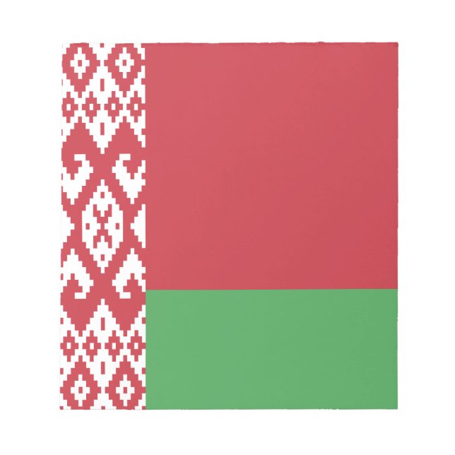 Bloco de Notas da Bandeira Patriótica da Bielorrús (Frente)