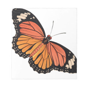Bloco de notas da borboleta de monarca