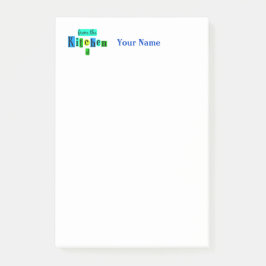 Bloco De Notas Da Cozinha De Notas Adhesivas Personalizadas Retro