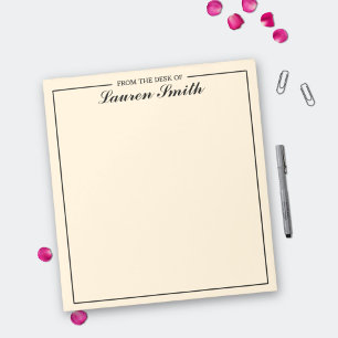 Bloco De Notas Da Escrivaninha Elegante Minimalista