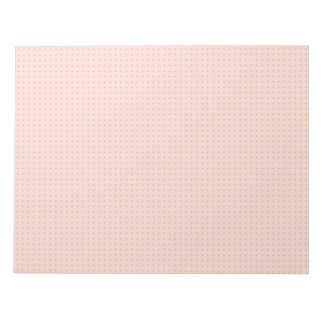 Bloco de notas da grade do ponto rosa quente
