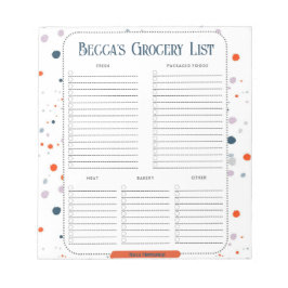 Bloco de Notas da Lista de Pontos Pintados Persona