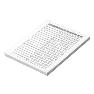 Bloco de Notas da Lista de Verificação de Tarefas