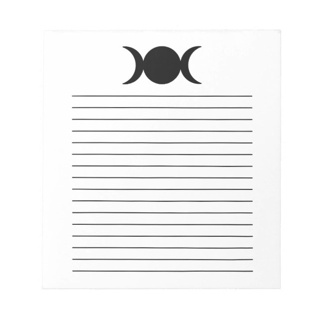 bloco de notas da lua tripla || presentes espiritu (Frente)