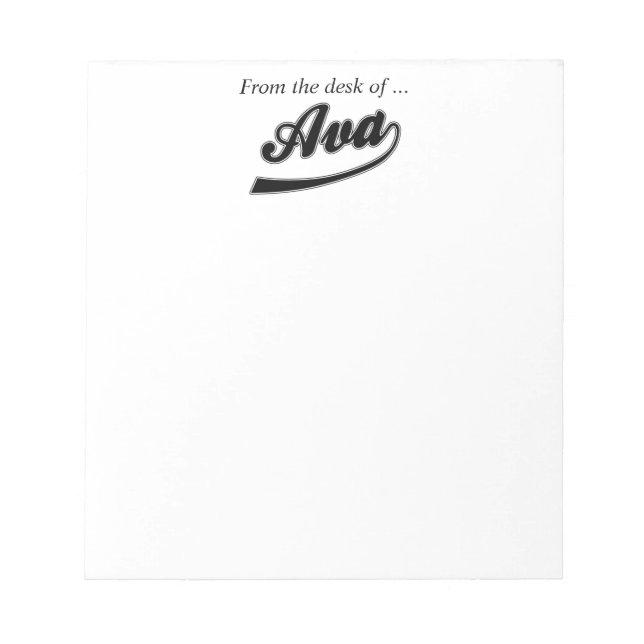 Bloco De Notas Da mesa de Ava - Notepad (Frente)