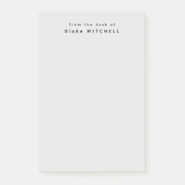 Bloco De Notas Da mesa de Cinzas simples monográficas