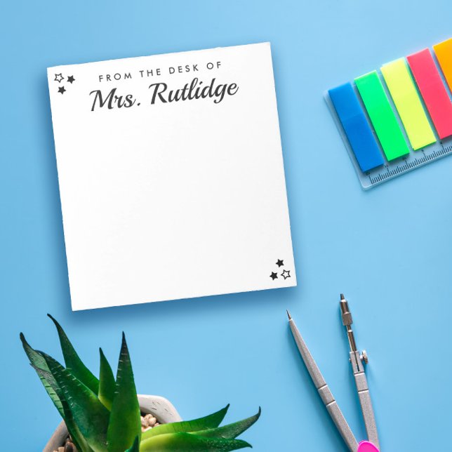 Bloco De Notas Da Mesa de - Pequenas Estrelas Negras (Criador carregado)