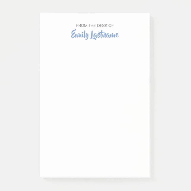 Bloco De Notas Da mesa de seu nome Poste anotações casuais (Frente)