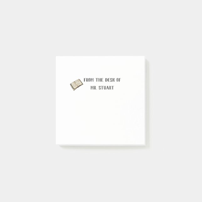 Bloco De Notas da mesa do professor (Frente)