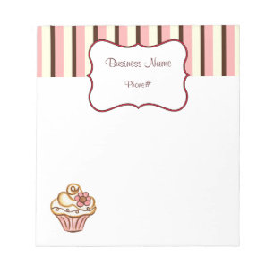 Bloco de Notas da Padaria de Cupcake
