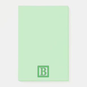Bloco de notas da polegada da letra de bloco B do